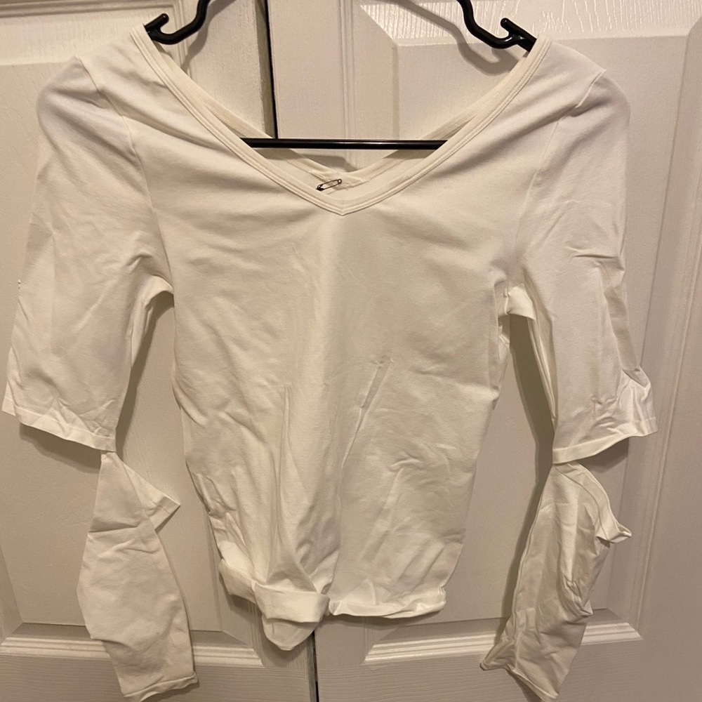 NWT Helmut Lang cut-out sleeve top